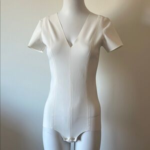 Lafort Ivory V neck Bodysuit Size XS